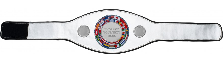 CHAMPIONSHIP BELT PROFLAG/FLAG/S/ENGRAVE - AVAILABLE IN 7 COLOURS